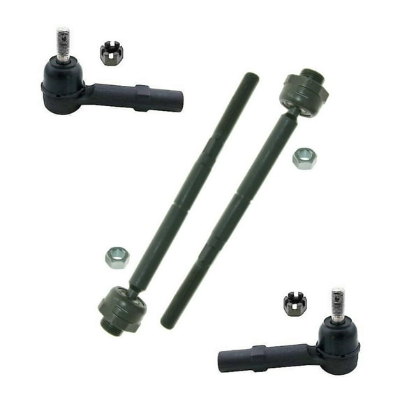 4 Pc Front LH RH Steering Set Outer & Inner Tie Rod Ends Fits select: 2007-2013 CHEVROLET SILVERADO, 2007-2013 CHEVROLET TAHOE