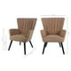 thumbnail image 3 of Sillón Individual Top Living para Sala Comedor de Terciopelo Café, 3 of 8