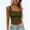 Blackish Green, variant on Women's Ribbed Tank Tops，Workout Tank Tops Athletic Tank Tops Summer Tank Tops Cotton Ribbed Fitted Tank Top Basic Slim Fit Workout Shirts Summer Slim Basic Tee Shirts Cute Tank Tops