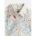thumbnail image 2 of Weekend Academy Girl Cropped Button Down Cotton Shirt with Short Sleeves, Sizes 4-18, 2 of 3