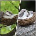 thumbnail image 4 of 3 Sets Easter Simulation Birds Fake Birds Breeding Nest Decorations (Coffee), 4 of 7