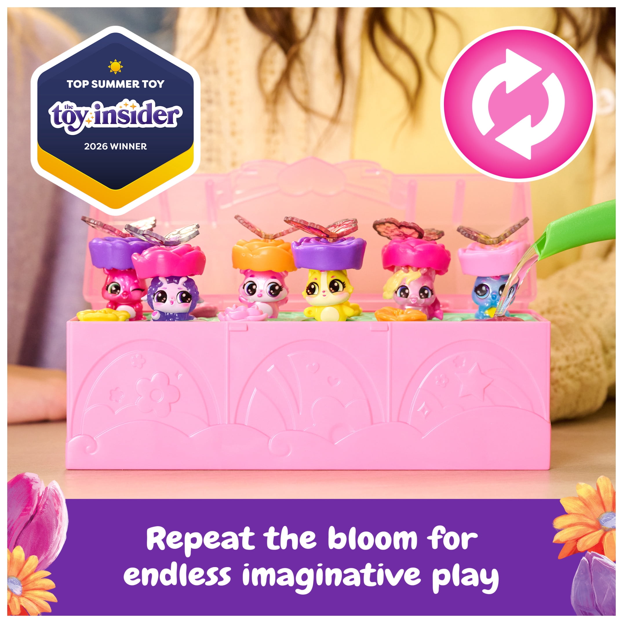 Bloomables by Hatchimals, Bloom Bash with 6 Surprise Figures & over 15 Accessories