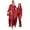 Wine, variant on Fgnfyis Family Christmas Pajamas Matching Sets Solid Satin Long Sleeve Button Down Two Piece Pajamas Set Tops Pants Soft Sleepwear Nightwear