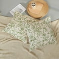 thumbnail image 6 of Sage Green Floral Pillow Covers 18x18 Set of 2 Olive Green Chinoiserie Floral Decorative Throw Pillows Vintage Rustic Toile Flower Pillowcase Outdoor Decor Linen Cushion Cover for Couch Sofa, 6 of 7