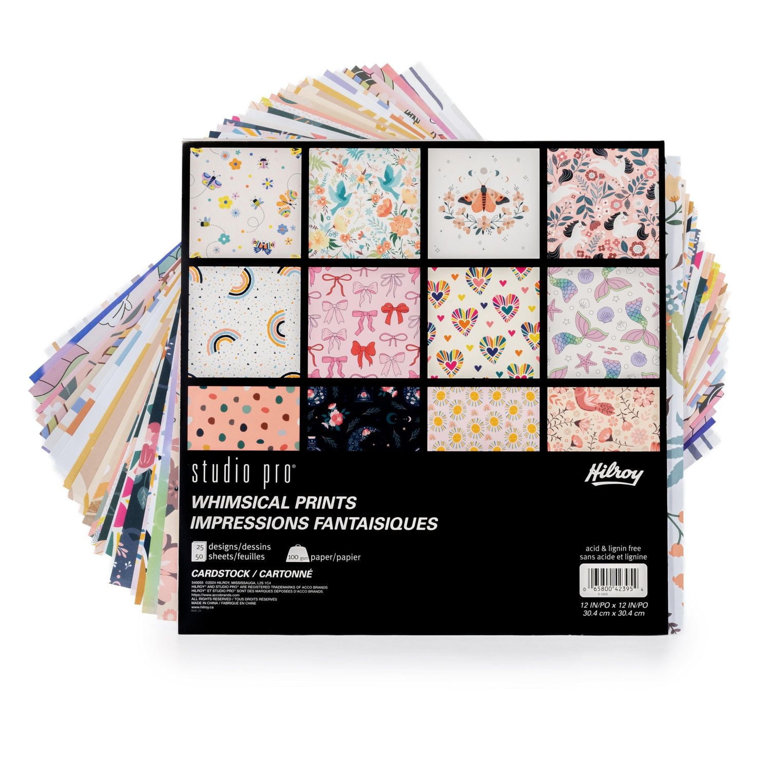 Hilroy® Studio Pro® Mystical Cardstock 12x12 50ct, Cardstock