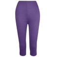 thumbnail image 4 of SONXAHE Soft Slim Fit Capri Leggings for Women Stretchy Close Fit Workout Yoga Active Pants, 4 of 4