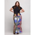 thumbnail image 3 of Plus Size Floral Foldover Waist Maxi Skirt, 3 of 3
