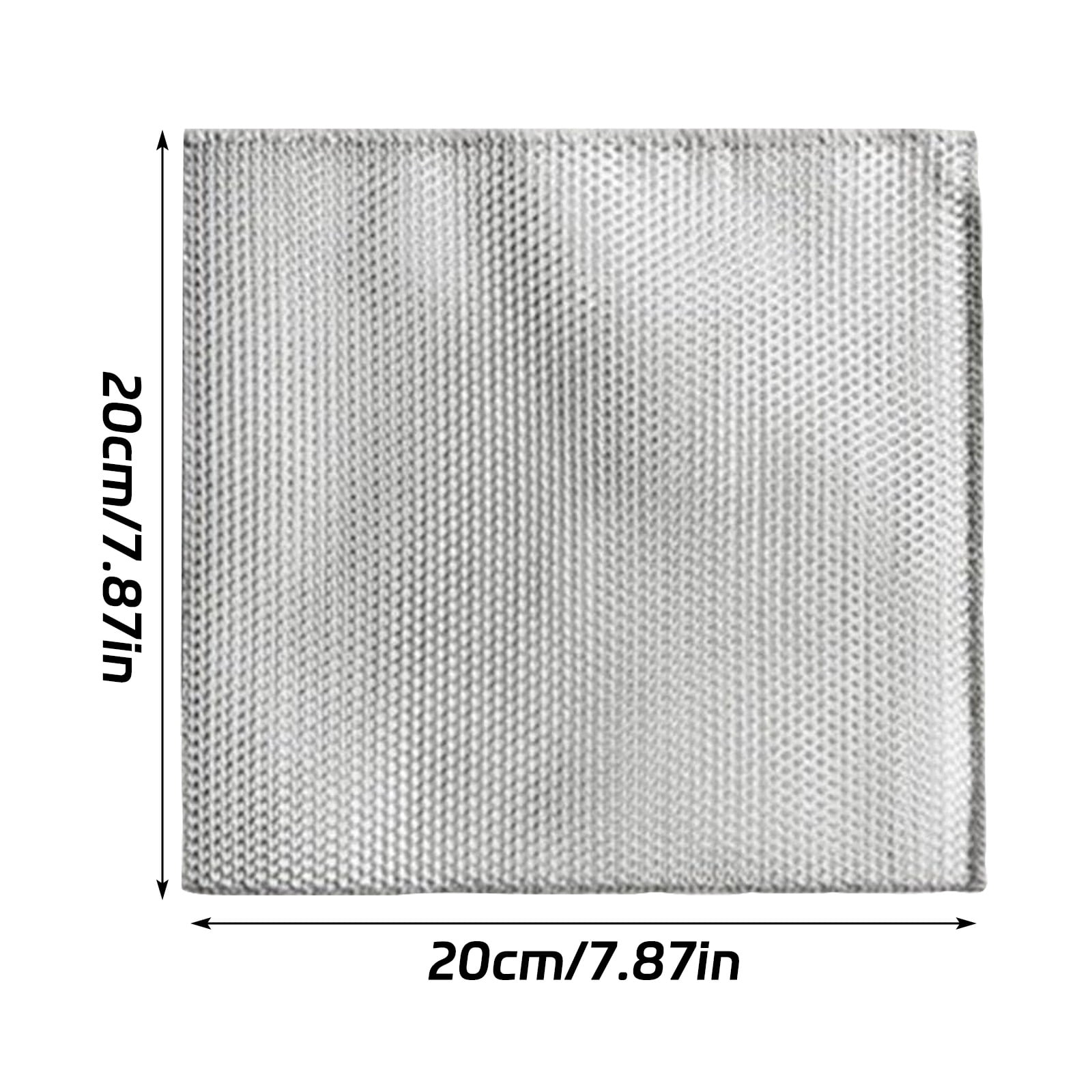 Solara Lux Scrub Cloths,Silver Mesh Dish Cloths, Multipurpose Reusable Non-Scratch Solara Luxscrub Wire Dishwashing Rags for Kitchen Dishes, Sinks, Wet & Dry Cleaning, Multiple Packs (3/5/10/20)
