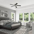 thumbnail image 3 of Prominence Home Renton 52" Brushed Nickel Flushmount Ceiling Fan with Light, 5 Blades, Pull Chains & Reverse Airflow, 3 of 13