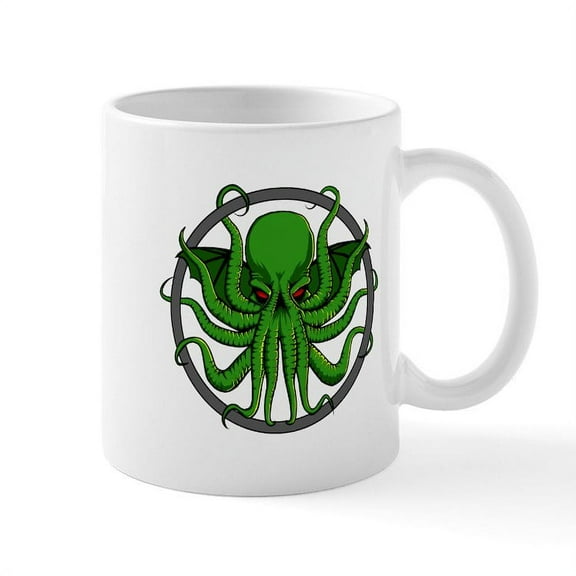 CafePress - Cthulhu Rising Mug - 11 oz Ceramic Mug - Novelty Coffee Tea Cup