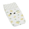 Lemon Floral Changing Pad Cover by Sweet Jojo Designs