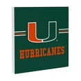 thumbnail image 2 of Miami Hurricanes 12" x 12" Wood Wall Sign, 2 of 3