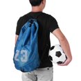 thumbnail image 4 of Mochila de malla entrenamiento ejercicio bolsa con cordón mochila de malla hombro bolsa con cordón para baloncesto al aire libre hombres fútbol ANGGREK Otros, 4 of 8
