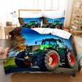 thumbnail image 1 of 3D Digital Printing Cool Tractor Series Bedding Three-Piece Set TLJ14 150*200, 1 of 2