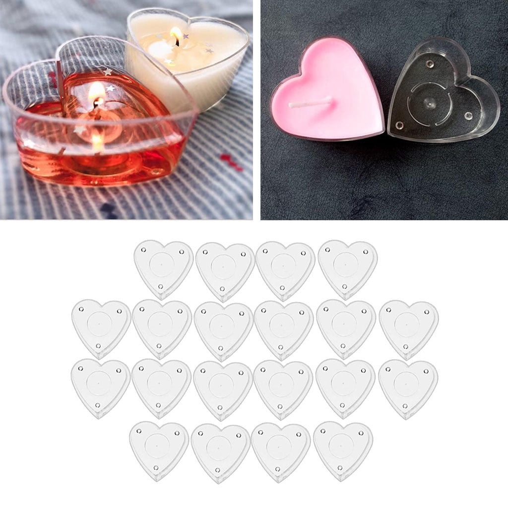 DIY Plastic Candle Mold 4 Shape Containers Jewelry Container Box Holder Mold Candle Soap Making Holder Crafts Supplies