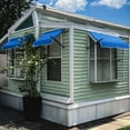 thumbnail image 2 of Awntech 4.38 Ft New Orleans Fixed Awning Canopy with Spear Arms (52.5in x 24in x 16in), Bright Blue, 2 of 3