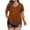 Brown, variant on Women's Sparkly Studded V-Neck Tee Sparkle Short Sleeve Top Sparkle Glitter Yoke Keyhole Neck Plus Size Party Top for Summer & Daily Wear