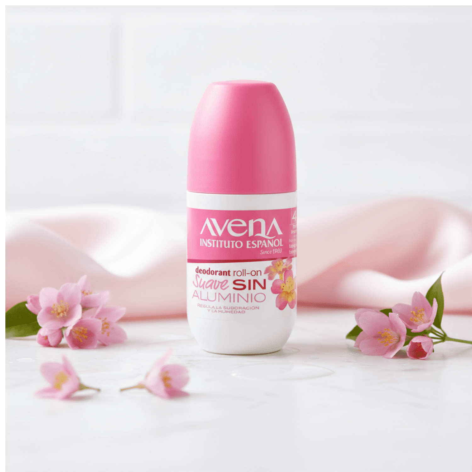 (2 pack) Avena Deodorant Roll-on Suave, Long-Lasting, Non-Alcohol. Unisex, 2.5 oz