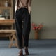thumbnail image 3 of Pantalones gruesos de algodón de otoño e invierno, pantalones casuales, pantalones harén de terciopelo con cintura elástica para mujer, pantalones largos de moda de primavera de color sólido, 3 of 6