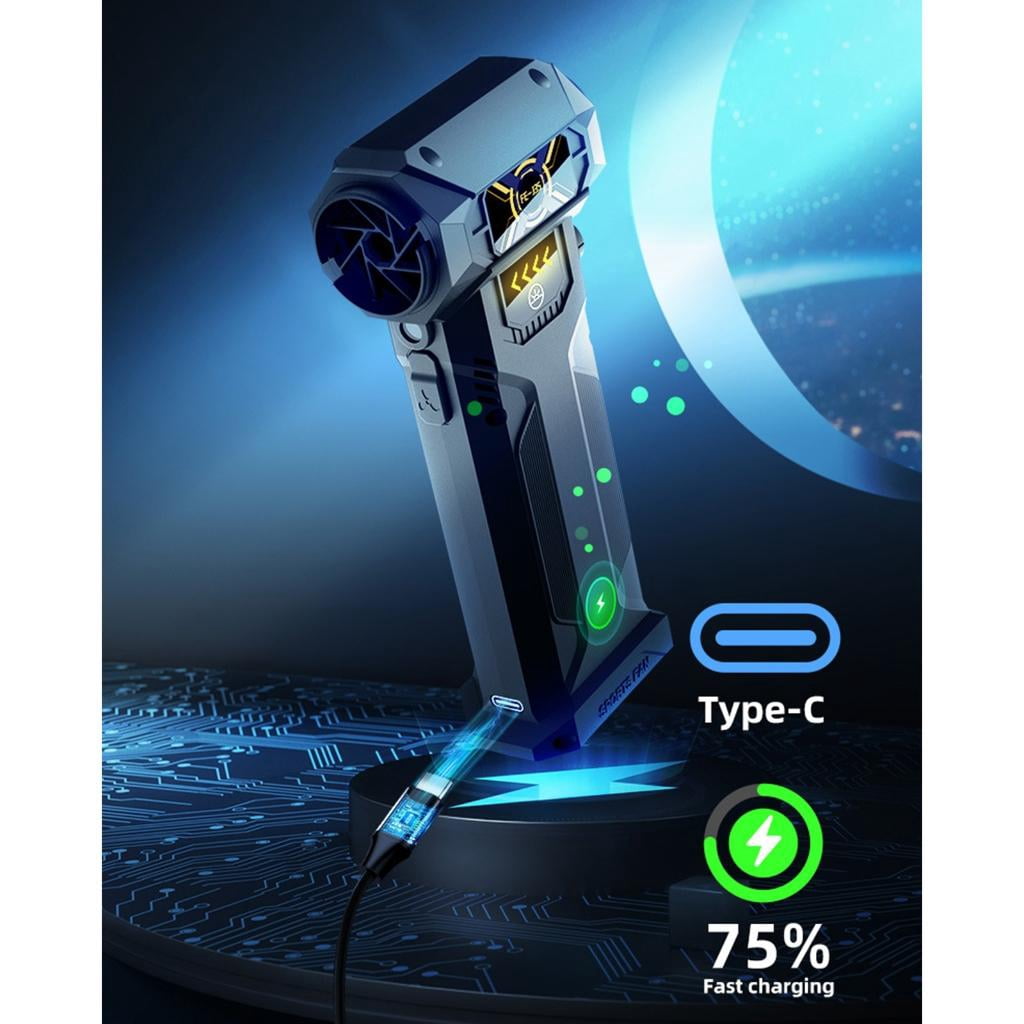 Cordless Electric Air Duster Fast Charging Blower Fan For Keyboards, PC Car And Inflatable Gear Turbocharged Duct Fan
