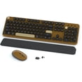 thumbnail image 1 of Combos de teclado y ratón Links9+ Retro Wireless Coffee, 1 of 6