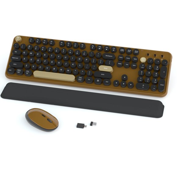 Combos de teclado y ratón Links9+ Retro Wireless Coffee
