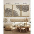 thumbnail image 5 of SHENIFY large 24x36in3pcs Natural Framed Farmhouse Vintage Abstract Drawings Rustic Modern Wall Art Set Gray Wood Tree Ring Spirals Nature Art Decor for Living Room Bedroom, 5 of 5
