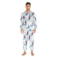 thumbnail image 3 of FORMRS Onesies Pajama for Adults Unisex Hoodie Winter Jumpsuit One Piece Sleepwear, Sizes S-2XL, Ice Rink, 3 of 7
