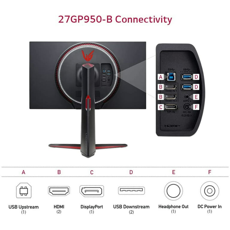 LG 27GP950-B 27 inch UltraGear 4K UHD Nano IPS 1ms 144Hz G