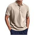 thumbnail image 1 of cfhntfmh Mens Corduroy Shirts Short Sleeve Casual Textured Golf T Shirt Summer Ribbed Collared Shirt Big and Tall Tops, 1 of 6