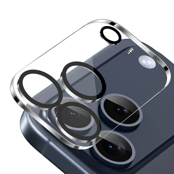 For Apple iPhone 17 Pro Max Camera Lens Protector HD Clear 2.5D Tempered Glass with Black Edge, Case-Friendly, Ultra-Thin, Easy to Install Cover, XPM Protector [Clear Black]