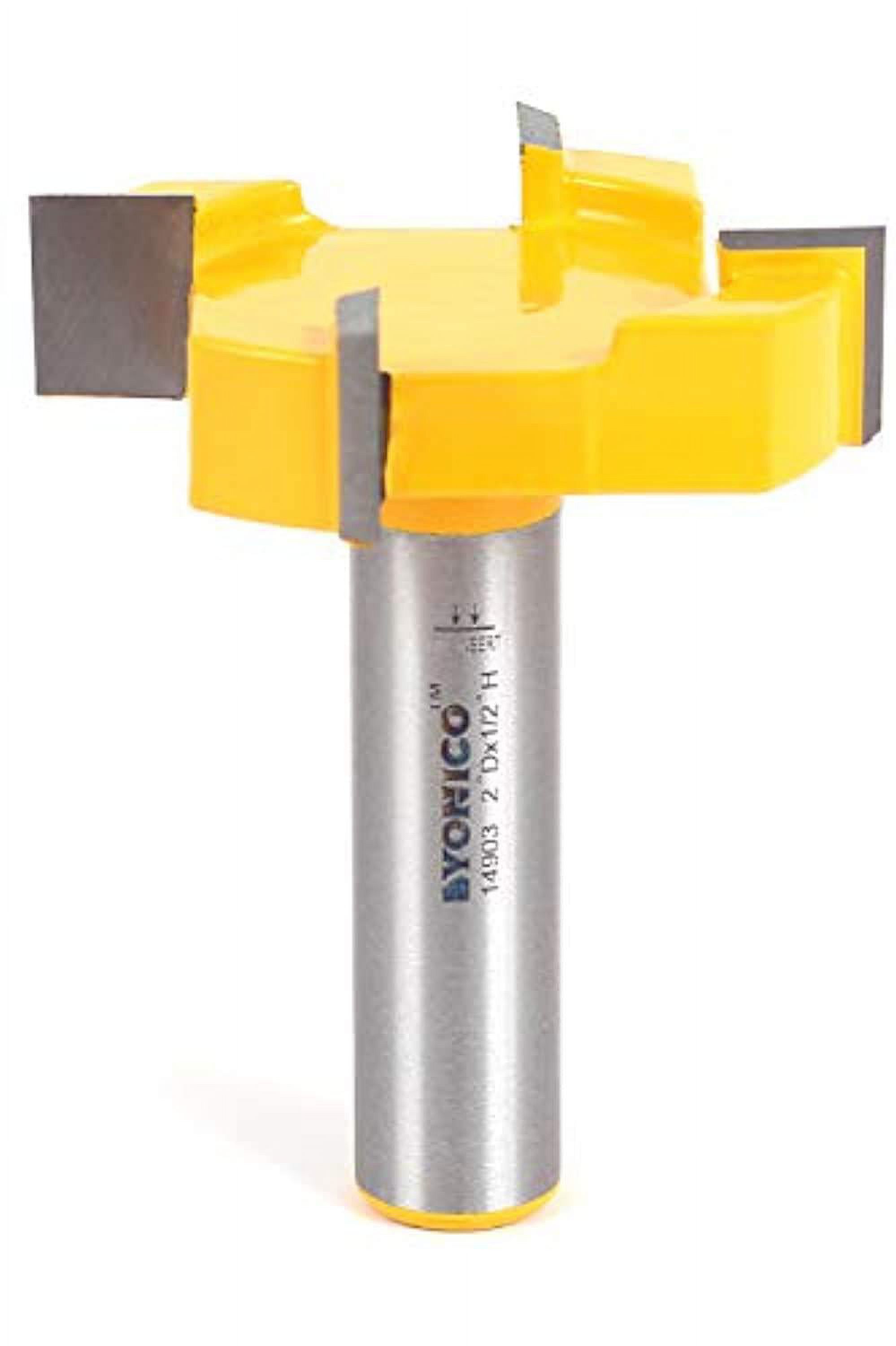Yonico 2" Diameter Spoilboard Surfacing Router Bit - 1/2" Shank - 14903