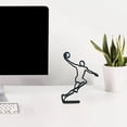 thumbnail image 4 of Panxico Desktop Ornament Home Decor Modern Abstract Face Metal Lines Figure Movement Art Metal Face Outline Geometric Frame Wire Table Top Minimalism F, 4 of 7