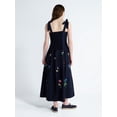 thumbnail image 2 of Free Assembly Women's and Women's Plus Embroidered Cotton Sleeveless Maxi Dress, Sizes XS-4X, 2 of 4