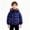 Blue, variant on Teen Boys Winter Warm Insulated Puffer Jacket Cute Cartoon Windbreaker Coats Rain Jacket Hooded Zip Light Outerwear Purple 4-5 Years