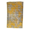 thumbnail image 5 of Vintage Floral Kantha Quilt, Yellow Cotton Bedspread with White Stitched Pattern, Kantha Gudri ( Single 60" x 90" ), 5 of 5