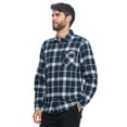 thumbnail image 2 of Ashford & Brooks Mens Flannel Button Down Plaid Long Sleeve Casual Shirt, 2 of 5