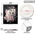 thumbnail image 3 of Acrylic Tray 15.7*11.8*1.9 Inch Transparent Tray Food Tray Tea Cup Tray Serving Trays Cosmetics Storage Kitchen Table Bathroom Sundry Storage Skull Flower Art, 3 of 7