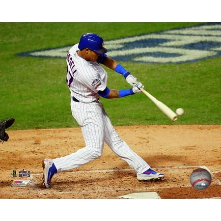 World Series Panoramic Photo - Addison Russell Game 4 of the 2016 World Series Photo Print