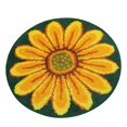 thumbnail image 1 of yuksok DIY Yellow Flower Latch Hook Rug 19.6'' DIY Craft Needle Embroidery, 1 of 8