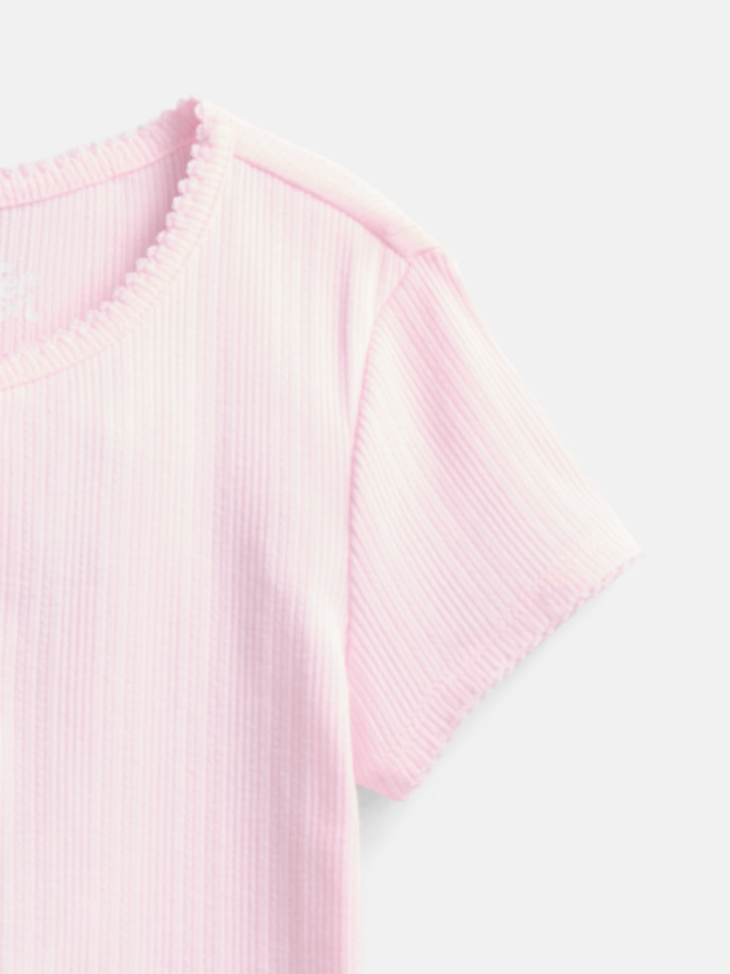 Wonder Nation Girls Baby Henley Tee with Short Sleeves, Sizes 4-10
