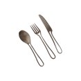 thumbnail image 1 of Techinal Cuillère Fourchette Couteau Couverts en Acier Inoxydable Ensemble de Couverts Réutilisables Poli avec Bord Arrondi Ensemble d'Ustensiles de Cuisine, 1 of 16