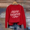 thumbnail image 7 of GA WEIHUA Reduced,2025 Happy Valentine's Day Sweatshirts for Women Cute Love Heart Graphic Shirts Long Sleeve Pullover Tops Trendy Casual Outfits(Red,XL), 7 of 7