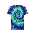 thumbnail image 5 of Yaoyar Men's Tie Dye Shirt Funny Rainbow Psychedelic Graphic Short Sleeve Crewneck Casual T-Shirt Tops, 5 of 5