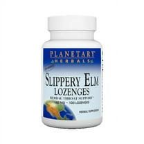Planetary Herbals Slippery Elm Lozenges, Herbal Throat Support, 100 Lozenge