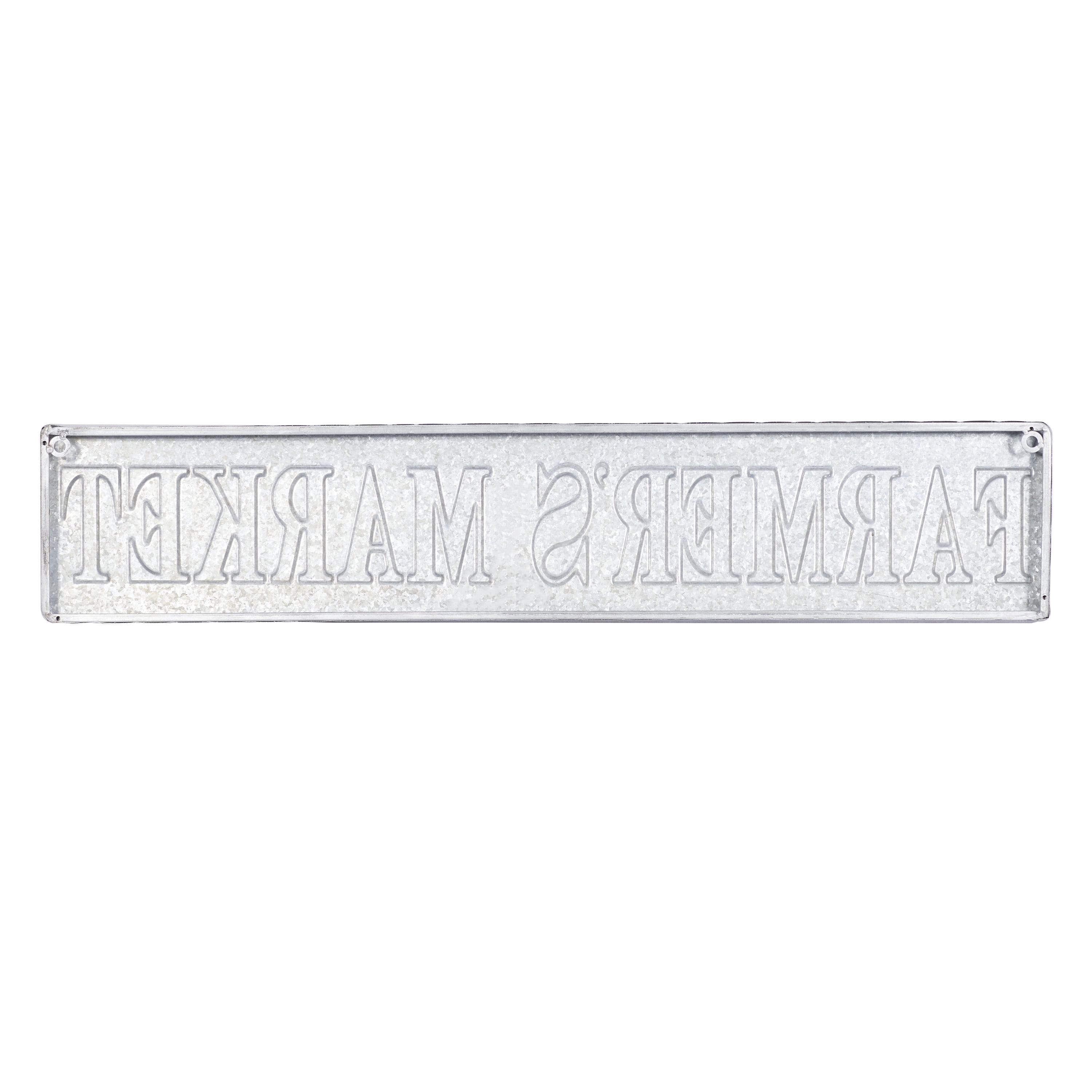 DecMode Indoor Grey Metal Farmhouse Sign Wall Decor