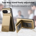 thumbnail image 4 of ELEHOLD Case for Google Pixel 9 / 9 Pro, RFID Blocking Slim PU Leather Wallet Case with Card Holder & Kickstand,Khaki, 4 of 11
