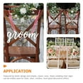 thumbnail image 3 of Oraceous 1 Set Wedding Chair Signs Wooden Hanging Signs Groom and Bride Wedding Ornaments, 3 of 10
