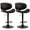 Black, variant on JIOABL Swivel Counter Height Bar Stools Set of 2, Adjustable, PU Leather Upholstery Chairs with Ergonomic Back and Footrest for Home Kitchen, Black