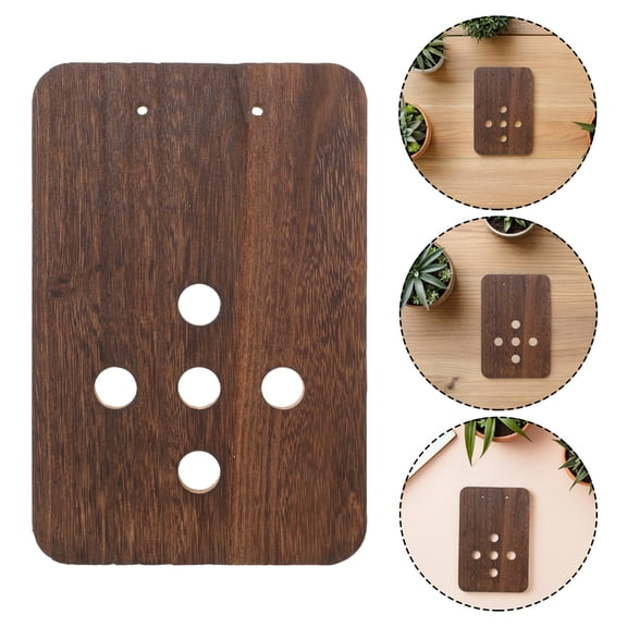 BESTYASH Solid Wood Fern Mounting Kit Rustic Hanging Wall Planter for Indoor Plants